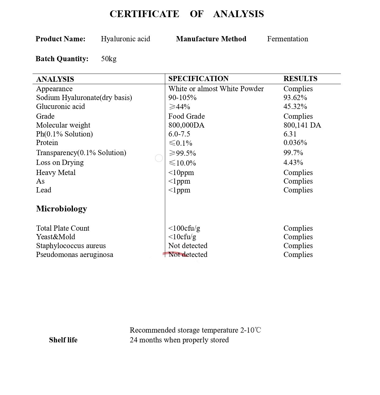 Hyaluronic Acid Powder 800kDa - Image 2