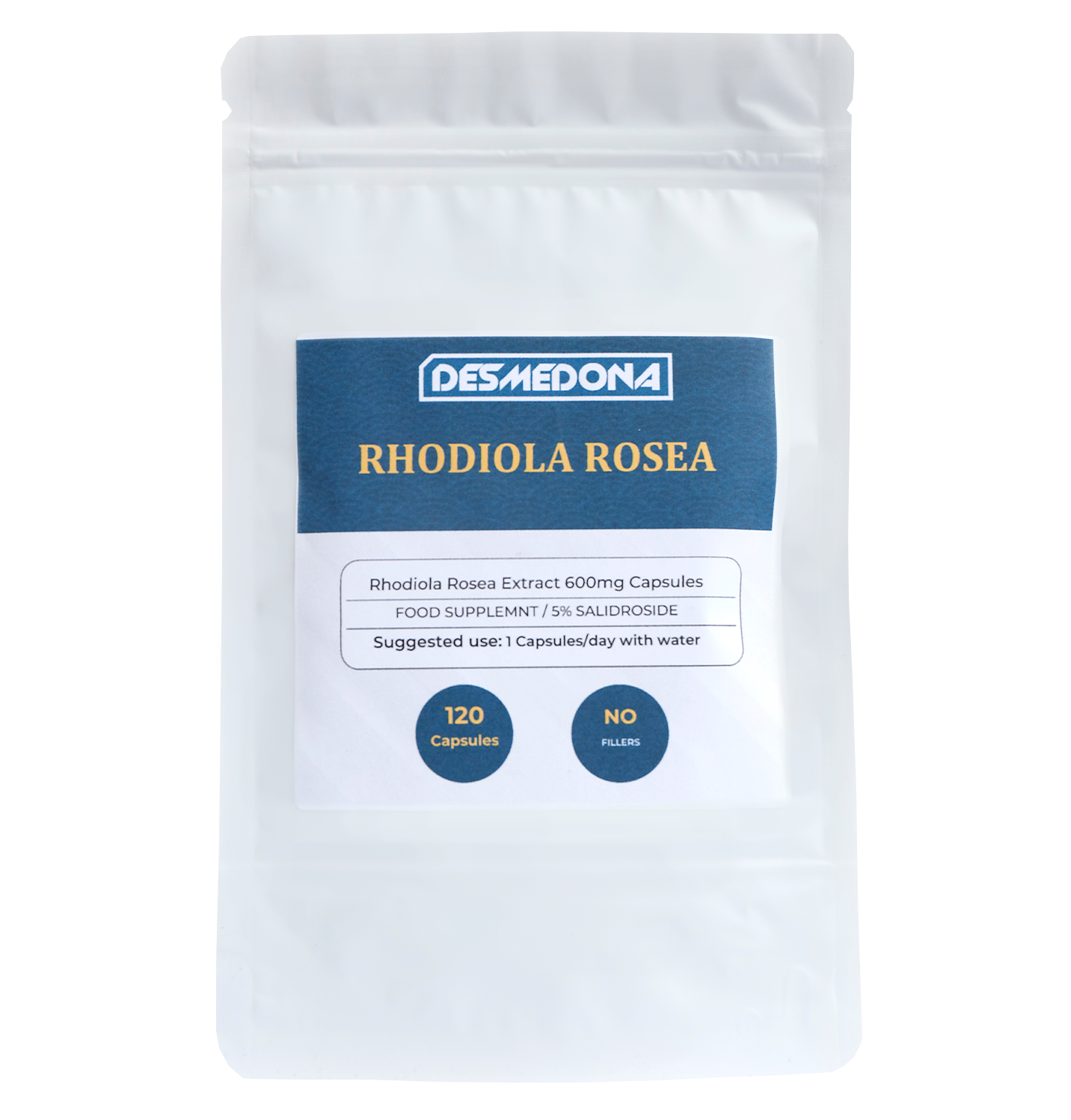 Rhodiola Rosea 600mg Capsules, 5% Salidrosides - Image 4