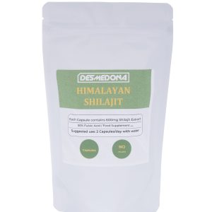 Shilajit 600mg Capsules, Pure Himalayan Shilajit Capsules, 50% Fulvic Acid, Mumijo