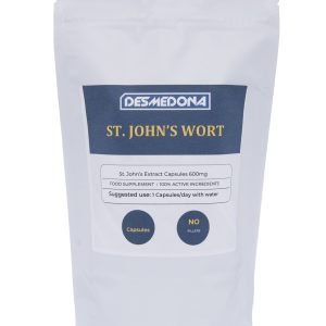St. John's Wort 600mg Capsules Extract 15:1 Equivalent to 9000mg/day, Hypericum perforatum