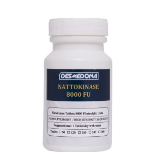 Nattokinase 8000FU Tablets – High Strength Heart & Blood Circulation Support, Natural Enzyme Supplement for Cardiovascular Health